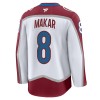 Miehille NHL Colorado Avalanche Pelipaita Fanatics Premium Cale Maker 2024-25 vieras Valkoinen